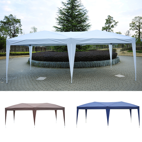 Outsunny 10'x20' Foldable Pop Up Party Tent Outdoor Patio Gazebo