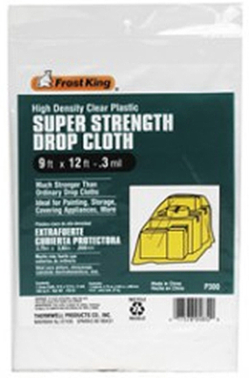 Thermwell P300 9 x 12 in. Clear Drop Cloth