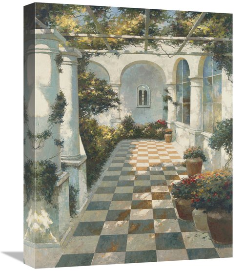 Global Gallery GCS-121772-1620-142 16 x 20 in. Courtyard VIlla II Art 