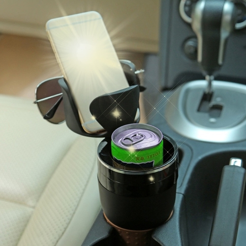 MultiFunction Car Cup Holder Storage Box Drink Cup