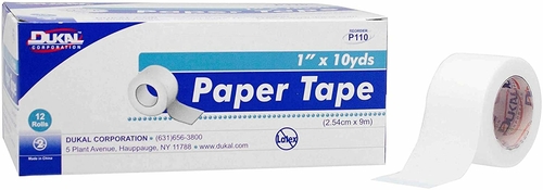 Dukal Pack of 144 Medical Tapes. Microporous Paper Tape 1" x 10 yds.