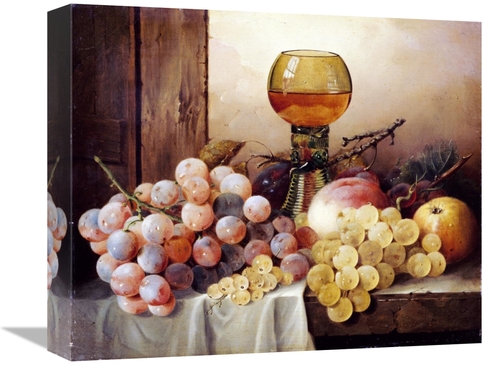Global Gallery GCS-266712-16-142 16 in. Grapes, Apple & Plums Art 
