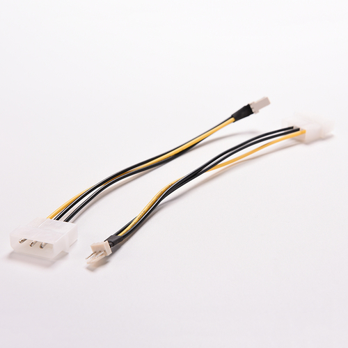 2 PCS 20cm 4 Pin Molex IDE To 3 Pin PC Computer