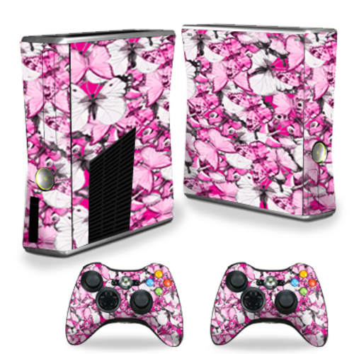 MightySkins XBOX360S-Butterfly Love Skin Decal Wrap for Xbox 360 S Sli