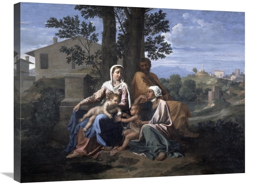 Global Gallery GCS-279472-30-142 30 in. Holy Family in a Landscape Art