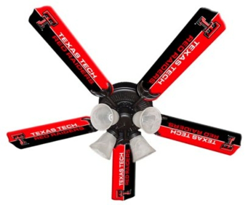 Ceiling Fan Designers 7995-TXT New NCAA TEXAS TECH RED RAIDERS 52 in. 