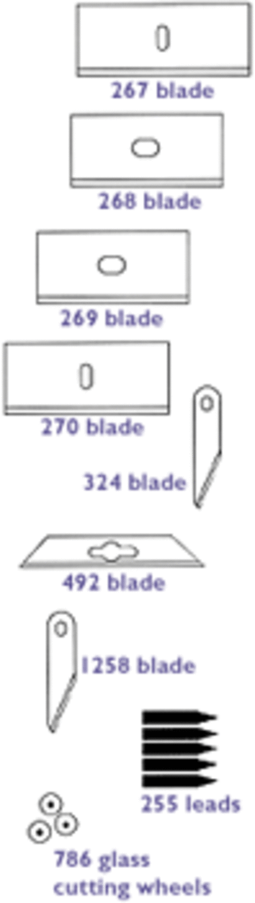 Logan Graphic L492-5 Foam Board Cutter Blades- 5 Pack