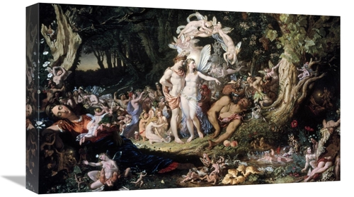 Global Gallery GCS-279328-22-142 22 in. Oberon & Titania - Midsummer N