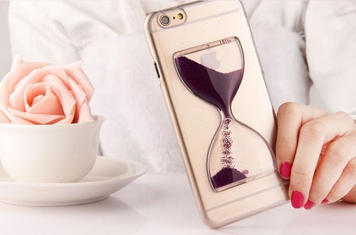 Purple Sand Clock iPhone Case