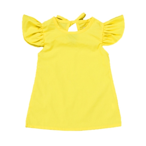 Yellow Summer Dress For Infant Baby Girls