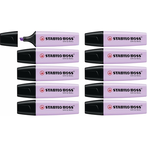 Fluorescent Marker Stabilo Boss Lilac 10 Pieces