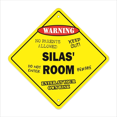 SignMission X-Silas Room 12 x 12 in. Crossing Zone Xing Room Sign - Si