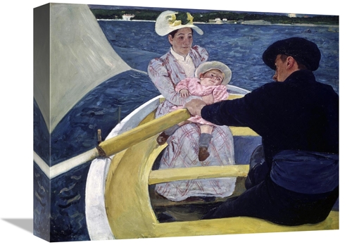 16 in. The Boating Party Art Print - Mary Cassatt