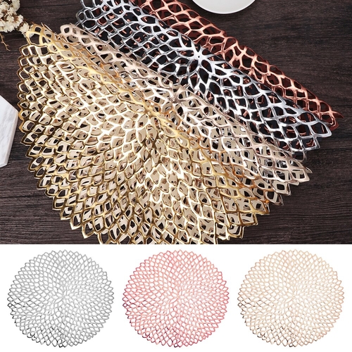 1PC 36cm diameter Non Slip Table Place Mat Hollow