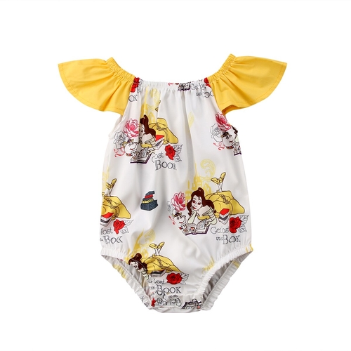 2018 Newborn Baby Kids Girls Cartoon Bodysuit