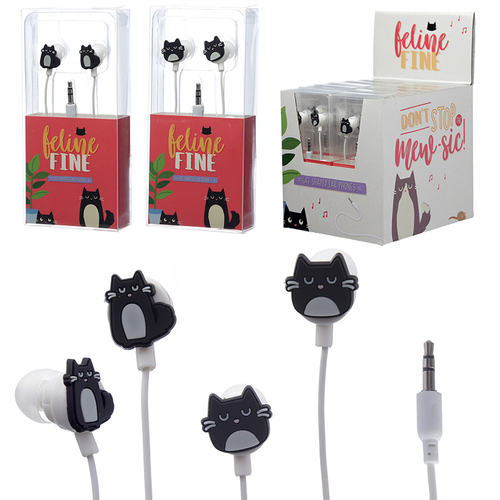 Funky Earphones - Cat Design