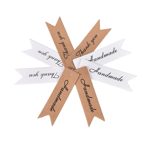 100pcs Thank you Letter Kraft Paper Blank Paper
