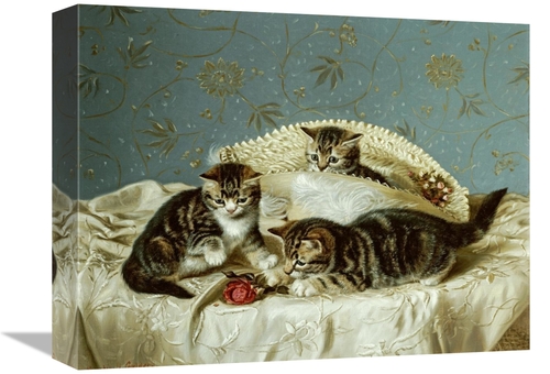 Global Gallery GCS-266105-16-142 16 in. Kittens Up to Mischief Art Pri