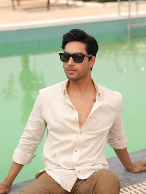 Men'S Full Sleeve Solid Cotton Blend Shirt For Men (Size-L)