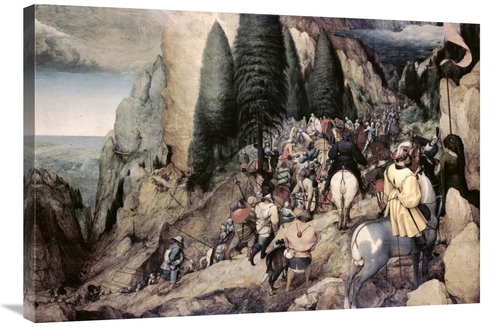 36 in. The Conversion of Saint Paul Art Print - Pieter Bruegel The Eld