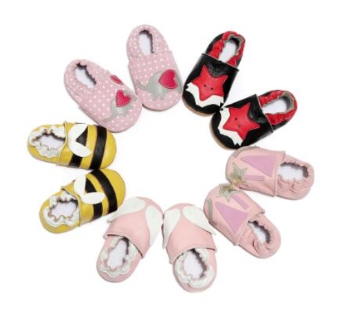 Genuine Leather Cartoon Fox Baby Shoes Mixed