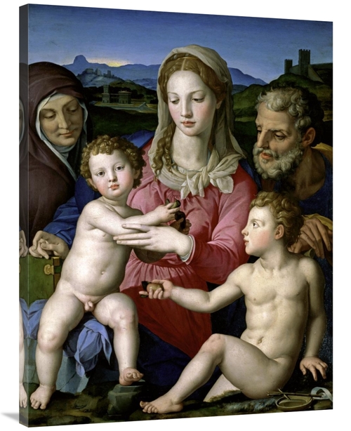 Global Gallery GCS-276876-40-142 40 in. Family with Saint Anne & John 