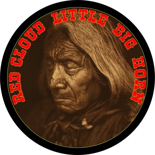 3 Inch Cloth  Patch native Indian Red Cloud little bighorn