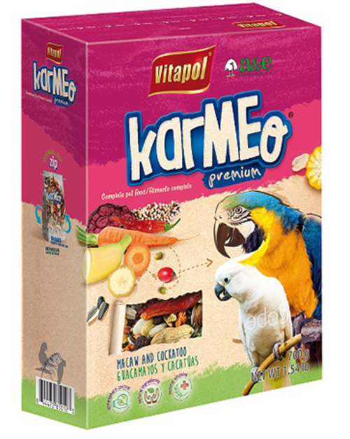 A&E Cage ZVP-2700 2.2 lbs Karmeo Premium Food for Big Parrots Zipper B