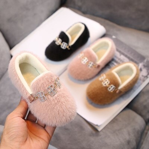 Toddler Children Baby Girls Casual Flock Anti slip