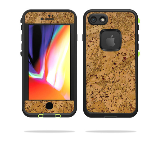 MightySkins LIFIP8-cork Skin for Lifeproof Fre for iPhone SE 2020 7 & 