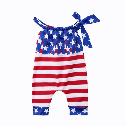 Summer Newborn Baby Girl Sleeveless Romper