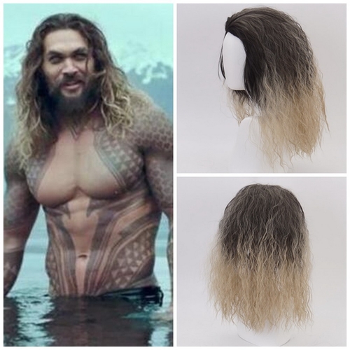 Movie Justice League Aquaman Curly wig Aquaman