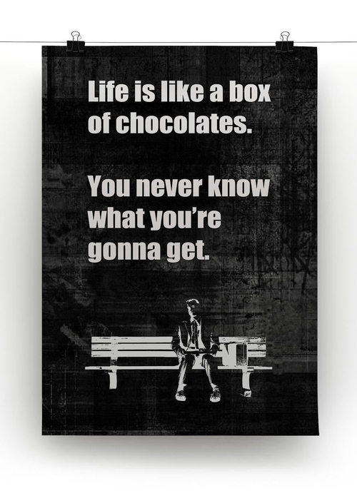 Forest Gump Box Of Chocolates Canvas Print or Poster