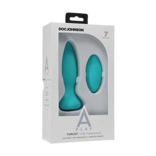 A-Play Thrust Adventurous Rechargeable Silicone Anal Plug with Remote