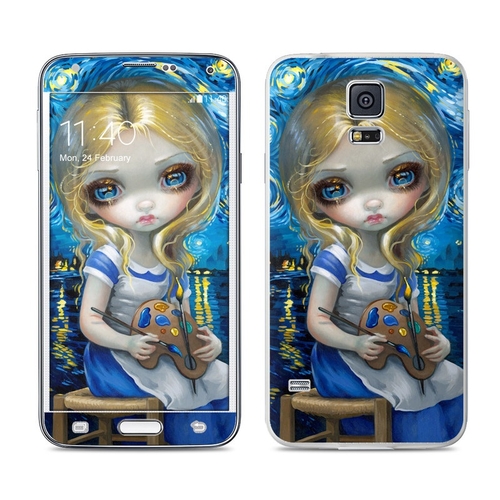 DecalGirl SGS5-ALICEVG Samsung Galaxy S5 Skin - Alice in a Van Gogh