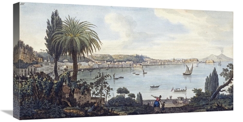 Global Gallery GCS-266483-30-142 30 in. View of Naples & Vesuvius Art 