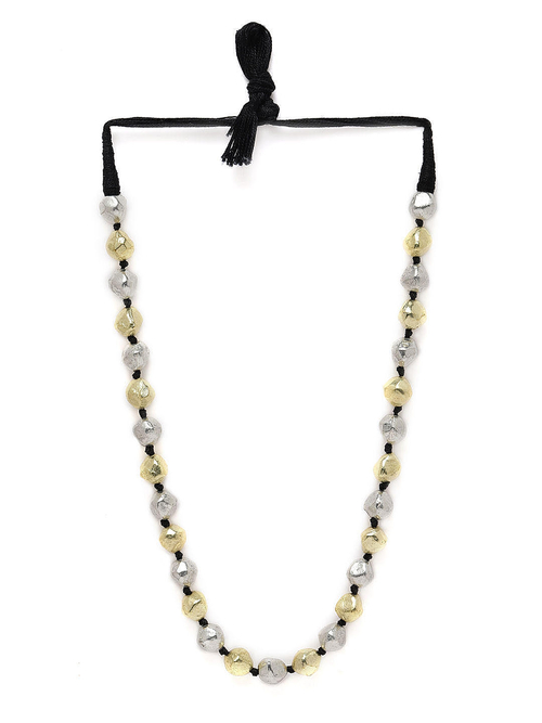 Dual Toned Beaded Tribal Necklace