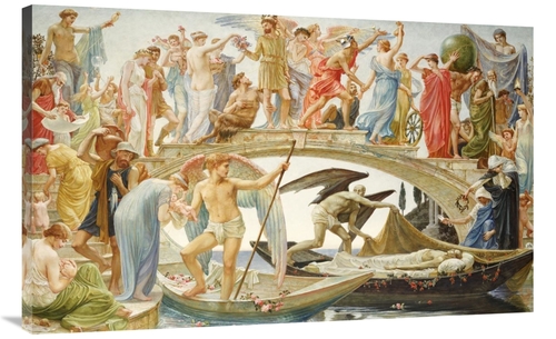 Global Gallery GCS-266121-44-142 44 in. The Bridge of Life Art Print -