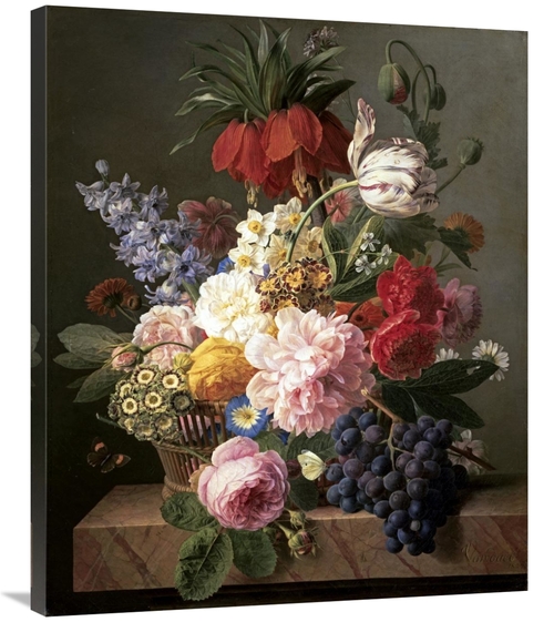 Global Gallery GCS-277255-36-142 36 in. Flowers & Fruit Art Print - Ja