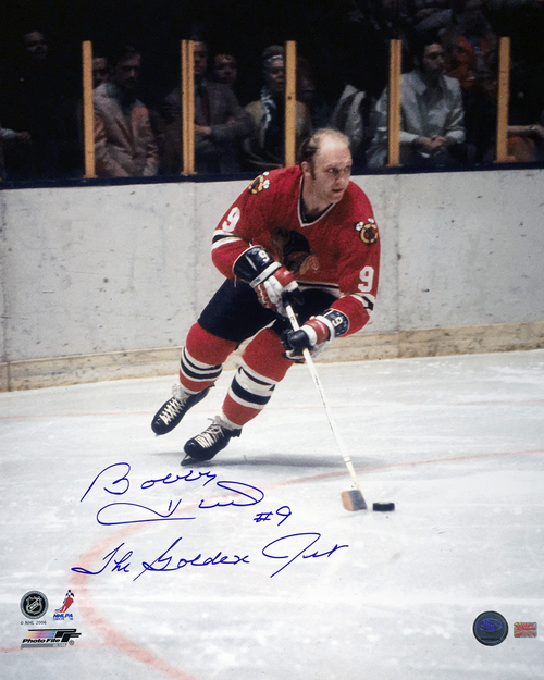 Main Autographed Bobby Hull 16x20 Photo Chicago image