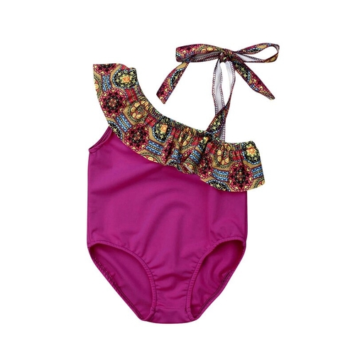 Ethnic Style Summer Kids Baby Girls Swimwear