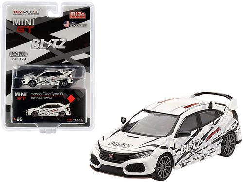 Honda Civic Type R (FK8) RHD (Right Hand Drive) White \BLITZ\" Limited