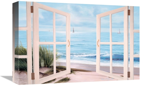 Global Gallery GCS-393953-1218-142 12 x 18 in. Sandpiper Beach Through