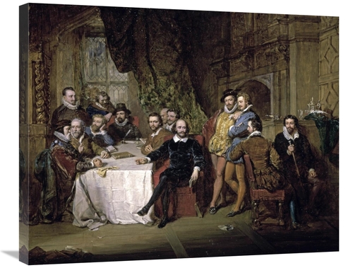 Global Gallery GCS-282016-30-142 30 in. Shakespeare & His Friends at t