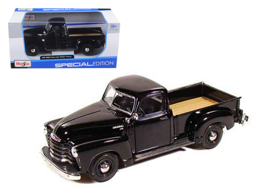 1950 Chevrolet 3100 Pickup Truck Black 1/25 Diecast Model Car by