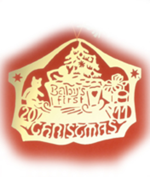 Biedermann & Sons D2011B Babys First Christmas Ornament 2011