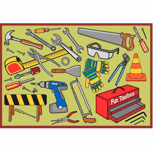 LA Rug FT-518 3958 Fun Time-New Fun Toolbox