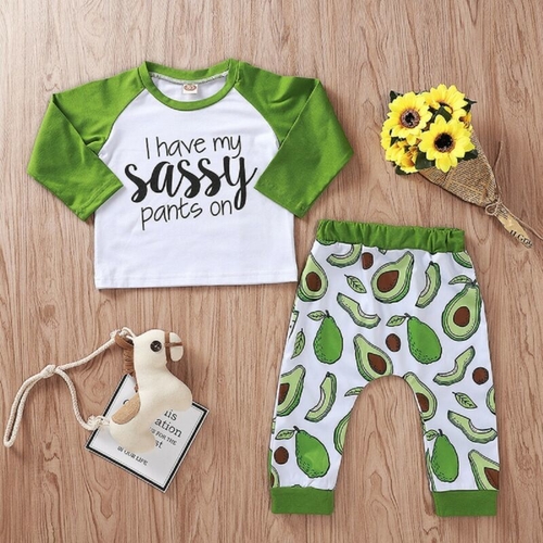 Newborn Autumn Kids Baby Boys Girls Print Casual