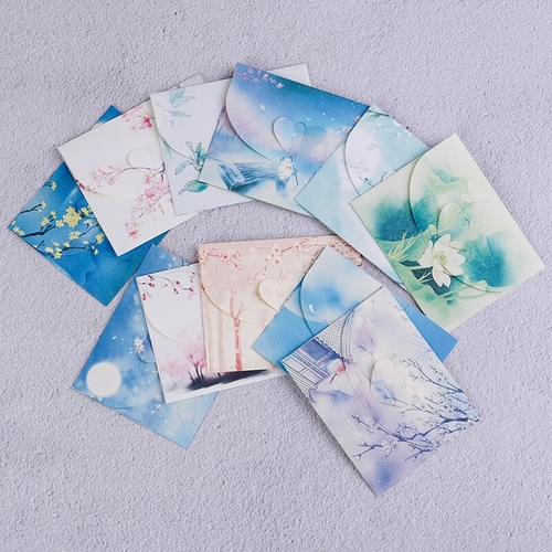 10 Sets Cute Chinese Vintage Style Flowers Paper