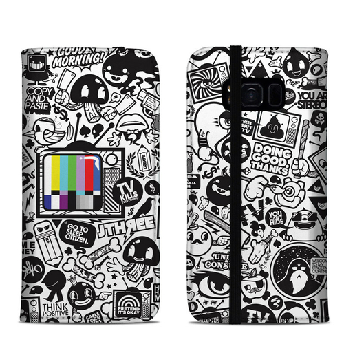 DecalGirl SGS8FC-TVKILLS Samsung Galaxy S8 Folio Case - TV Kills Every